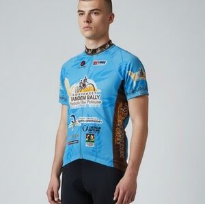 Pactimo Vintage 2011 Cycling Jersey Full Zip Northwest Tandem Rally Washington